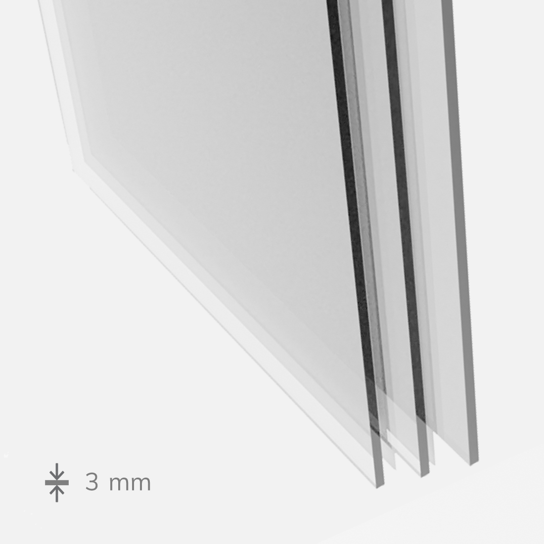 Pleksi steklo - prozorno: 3 mm